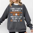 I Didn't Plan On Becoming a Baseball Mom Comfort Colors Sweatshirt Pepper