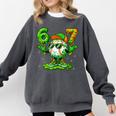 Drip Baseball Irish Shamrock St Patricks Men Boy Kid Comfort Colors Sweatshirt Pepper Drip Baseball Irish Shamrock St Patricks Men Boy Kid Comfort Colors Sweatshirt Pepper