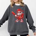 Drippy Baseball Mascot Valentine Heart Glasses Cartoon Comfort Colors Sweatshirt Pepper Drippy Baseball Mascot Valentine Heart Glasses Cartoon Comfort Colors Sweatshirt Pepper