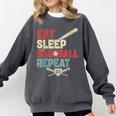 Eat Sleep Baseball Repeat Bat Ball Player Fan Comfort Colors Sweatshirt Pepper Eat Sleep Baseball Repeat Bat Ball Player Fan Comfort Colors Sweatshirt Pepper
