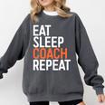 Eat Sleep Coach Repeat Shirt Men Women Baseball Lover Comfort Colors Sweatshirt Pepper Eat Sleep Coach Repeat Shirt Men Women Baseball Lover Comfort Colors Sweatshirt Pepper