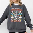 Favorite T-Ball Player Calls Mommy Baseball Mom Comfort Colors Sweatshirt Pepper Favorite T-Ball Player Calls Mommy Baseball Mom Comfort Colors Sweatshirt Pepper