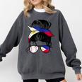 Filipina Baseball Mom Philippines Flag Baseball Girl Comfort Colors Sweatshirt Pepper Filipina Baseball Mom Philippines Flag Baseball Girl Comfort Colors Sweatshirt Pepper