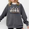 Game Day Just A Baseball Goose Cute Duck Team Sports Comfort Colors Sweatshirt Pepper