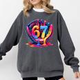 Gen Alpha Slang Ice Cream Drip Six Seven 67 Baseball Catcher Comfort Colors Sweatshirt Pepper