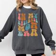 Groovy In My Baseball Mom Era Softball Game Day Comfort Colors Sweatshirt Pepper