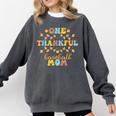 Groovy Retro One Thankful Baseball Mom Thanksgiving Fall Comfort Colors Sweatshirt Pepper Groovy Retro One Thankful Baseball Mom Thanksgiving Fall Comfort Colors Sweatshirt Pepper