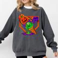 Halloween Baseball Ice Cream Drip Boys Girls Youth Comfort Colors Sweatshirt Pepper Halloween Baseball Ice Cream Drip Boys Girls Youth Comfort Colors Sweatshirt Pepper