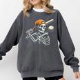 Halloween Boys Batting Skeleton Baseball Comfort Colors Sweatshirt Pepper Halloween Boys Batting Skeleton Baseball Comfort Colors Sweatshirt Pepper