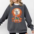 Halloween Skeleton Baseball Player Costume Men Boys Kids Comfort Colors Sweatshirt Pepper