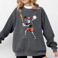 Halloween Skeleton Playing Baseball 67 Six Seven Meme Comfort Colors Sweatshirt Pepper Halloween Skeleton Playing Baseball 67 Six Seven Meme Comfort Colors Sweatshirt Pepper