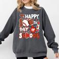 Happy 100 Days Of School Baseball Football PE Teacher Comfort Colors Sweatshirt Pepper Happy 100 Days Of School Baseball Football PE Teacher Comfort Colors Sweatshirt Pepper
