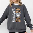 Happy Mother's Day Baseball Mom Leopard Softball Lover Comfort Colors Sweatshirt Pepper Happy Mother's Day Baseball Mom Leopard Softball Lover Comfort Colors Sweatshirt Pepper