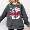 My Heart Is On That Field Baseball Player Baseball Mom Comfort Colors Sweatshirt Pepper My Heart Is On That Field Baseball Player Baseball Mom Comfort Colors Sweatshirt Pepper