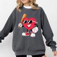 Heart Play Baseball Valentine's Day Teens Boys Girls Kids Comfort Colors Sweatshirt Pepper Heart Play Baseball Valentine's Day Teens Boys Girls Kids Comfort Colors Sweatshirt Pepper