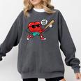 Heart Valentines Day Baseball Men Boys Kids Teens Comfort Colors Sweatshirt Pepper Heart Valentines Day Baseball Men Boys Kids Teens Comfort Colors Sweatshirt Pepper