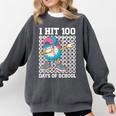 I Hit 100 Days Of School Baseball Ice Cream Drip Boys Girls Comfort Colors Sweatshirt Pepper I Hit 100 Days Of School Baseball Ice Cream Drip Boys Girls Comfort Colors Sweatshirt Pepper