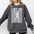 I Hit 100 Days Of School Boys Kids 100th Day Balls Baseball Comfort Colors Sweatshirt Pepper I Hit 100 Days Of School Boys Kids 100th Day Balls Baseball Comfort Colors Sweatshirt Pepper