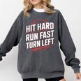 Hit Hard Run Fast Turn Left Baseball Fan Red Graphic Comfort Colors Sweatshirt Pepper Hit Hard Run Fast Turn Left Baseball Fan Red Graphic Comfort Colors Sweatshirt Pepper