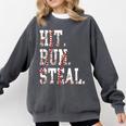 Hit Run Steal Baseball Mom For Women Baseball Comfort Colors Sweatshirt Pepper Hit Run Steal Baseball Mom For Women Baseball Comfort Colors Sweatshirt Pepper