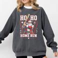 Ho Ho Home Run Baseball Christmas Holiday Sports Santa Comfort Colors Sweatshirt Pepper Ho Ho Home Run Baseball Christmas Holiday Sports Santa Comfort Colors Sweatshirt Pepper