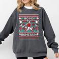 Ho Ho Homerun Baseball Ugly Christmas Sweater Party Hitter Comfort Colors Sweatshirt Pepper Ho Ho Homerun Baseball Ugly Christmas Sweater Party Hitter Comfort Colors Sweatshirt Pepper