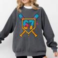 HUGvyn 67 Baseball Ice Cream Drip Six Seven Genz Alpha Slang Comfort Colors Sweatshirt Pepper HUGvyn 67 Baseball Ice Cream Drip Six Seven Genz Alpha Slang Comfort Colors Sweatshirt Pepper