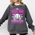 I'm A Baseball Mom Baseball Pitcher Catcher Baseball Player Comfort Colors Sweatshirt Pepper