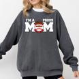 I'm A Proud Mom Football Baseball Mom Comfort Colors Sweatshirt Pepper