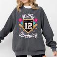 It's My 12th Birthday Baseball Fan Celebration Comfort Colors Sweatshirt Pepper It's My 12th Birthday Baseball Fan Celebration Comfort Colors Sweatshirt Pepper