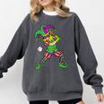 Jester Baseball Mardi Gras Carnival Sport Men Boy Teen Kids Comfort Colors Sweatshirt Pepper