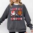 I Just Hit 100 Days Of School Baseball Boy Girl Teacher Comfort Colors Sweatshirt Pepper I Just Hit 100 Days Of School Baseball Boy Girl Teacher Comfort Colors Sweatshirt Pepper