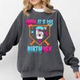 Kids Baseball Drip Bruh It's My 6th Birthday Boy Ice Cream Drip Comfort Colors Sweatshirt Pepper Kids Baseball Drip Bruh It's My 6th Birthday Boy Ice Cream Drip Comfort Colors Sweatshirt Pepper
