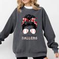 Kinda Busy Raising Ballers Messy Bun Funny Baseball Mom Comfort Colors Sweatshirt Pepper Kinda Busy Raising Ballers Messy Bun Funny Baseball Mom Comfort Colors Sweatshirt Pepper