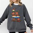LA Sarape Los Angeles LA Sarape East LA Baseball Mexican Premium Tri-Blend Comfort Colors Sweatshirt Pepper LA Sarape Los Angeles LA Sarape East LA Baseball Mexican Premium Tri-Blend Comfort Colors Sweatshirt Pepper