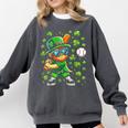 Leprechaun Playing Baseball Happy St Patricks Day Men Boys Comfort Colors Sweatshirt Pepper Leprechaun Playing Baseball Happy St Patricks Day Men Boys Comfort Colors Sweatshirt Pepper