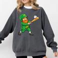 Leprechaun Playing Baseball St Patricks Day Men Boys Kids Comfort Colors Sweatshirt Pepper Leprechaun Playing Baseball St Patricks Day Men Boys Kids Comfort Colors Sweatshirt Pepper