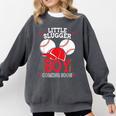 Little Slugger Boy Coming Soon Baby Announcement Baseball Comfort Colors Sweatshirt Pepper Little Slugger Boy Coming Soon Baby Announcement Baseball Comfort Colors Sweatshirt Pepper