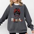 Loud And Proud Baseball Mom Comfort Colors Sweatshirt Pepper