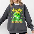 Lucky Dude Drip Baseball Shamrock St Patrick Men Boy Youth Comfort Colors Sweatshirt Pepper Lucky Dude Drip Baseball Shamrock St Patrick Men Boy Youth Comfort Colors Sweatshirt Pepper