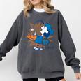 Lucy Van Pelt Baseball Catch Comfort Colors Sweatshirt Pepper