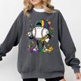 Mardi Gras Ice Cream Drip Baseball Carnival Party Mask Boys Comfort Colors Sweatshirt Pepper Mardi Gras Ice Cream Drip Baseball Carnival Party Mask Boys Comfort Colors Sweatshirt Pepper