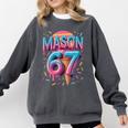 Mason 67 Meme Ice Cream Baseball Drip Comfort Colors Sweatshirt Pepper