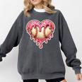 Melting Baseball Drip Heart Softball Player Lover Ice Cream Comfort Colors Sweatshirt Pepper Melting Baseball Drip Heart Softball Player Lover Ice Cream Comfort Colors Sweatshirt Pepper