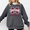 Mississippi State Baseball Bulldogs NCAA MS16 Comfort Colors Sweatshirt Pepper Mississippi State Baseball Bulldogs NCAA MS16 Comfort Colors Sweatshirt Pepper