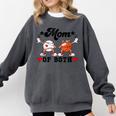 Mom Of Both Basketball Baseball Mom Comfort Colors Sweatshirt Pepper