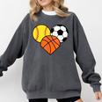 Mom Sports Heart Soccer Basketball Baseball Softball Comfort Colors Sweatshirt Pepper Mom Sports Heart Soccer Basketball Baseball Softball Comfort Colors Sweatshirt Pepper