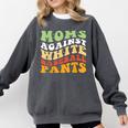 Moms Against Baseball Pants Retro Baseball Mom Comfort Colors Sweatshirt Pepper