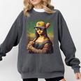 Mona Lisa Baseball Trending Aesthetic Streetwear Comfort Colors Sweatshirt Pepper