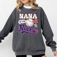 Nana Rookie Of Year 1st Birthday Baseball Theme Matching Comfort Colors Sweatshirt Pepper